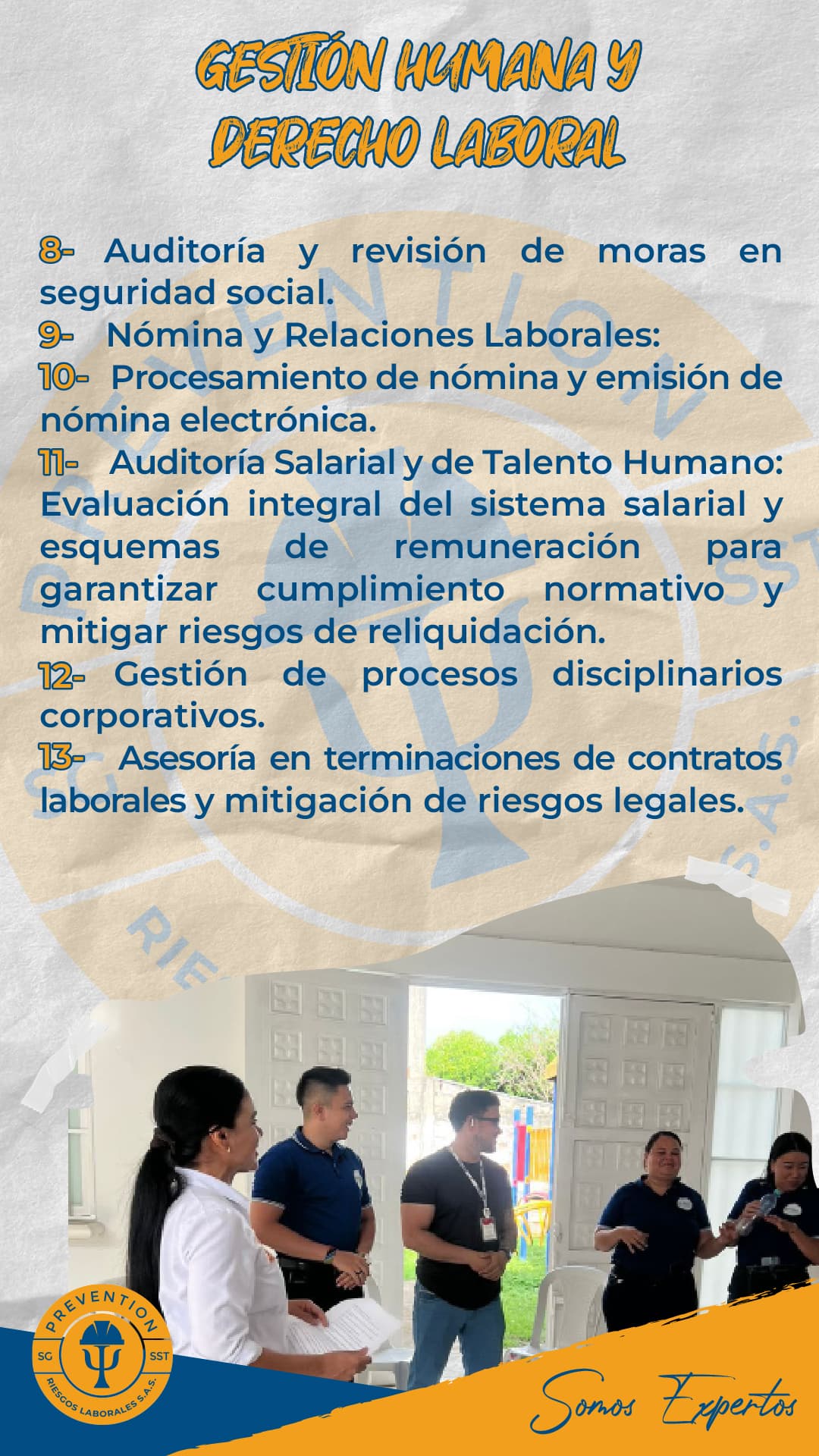 Portafolio de servicios Prevention Riesgos Laborales, lámina 2