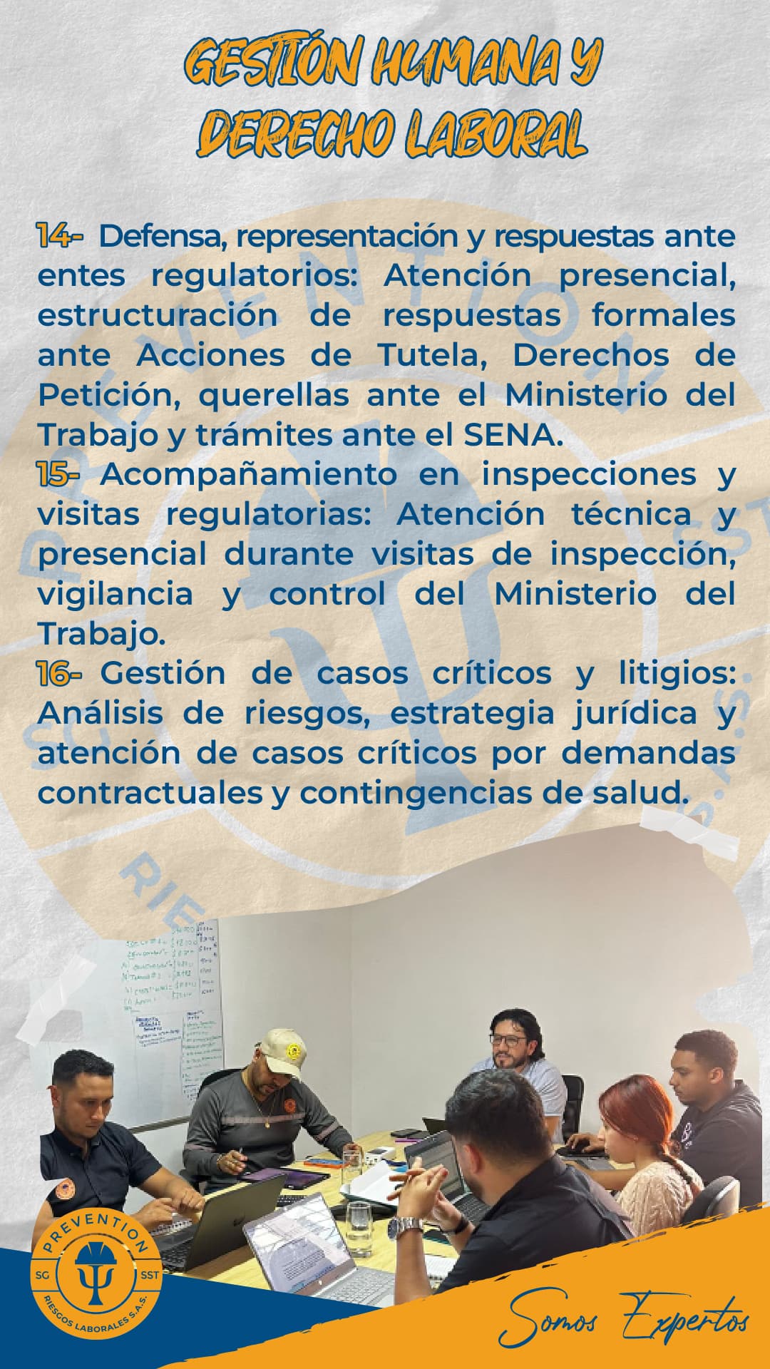 Portafolio de servicios Prevention Riesgos Laborales, lámina 3